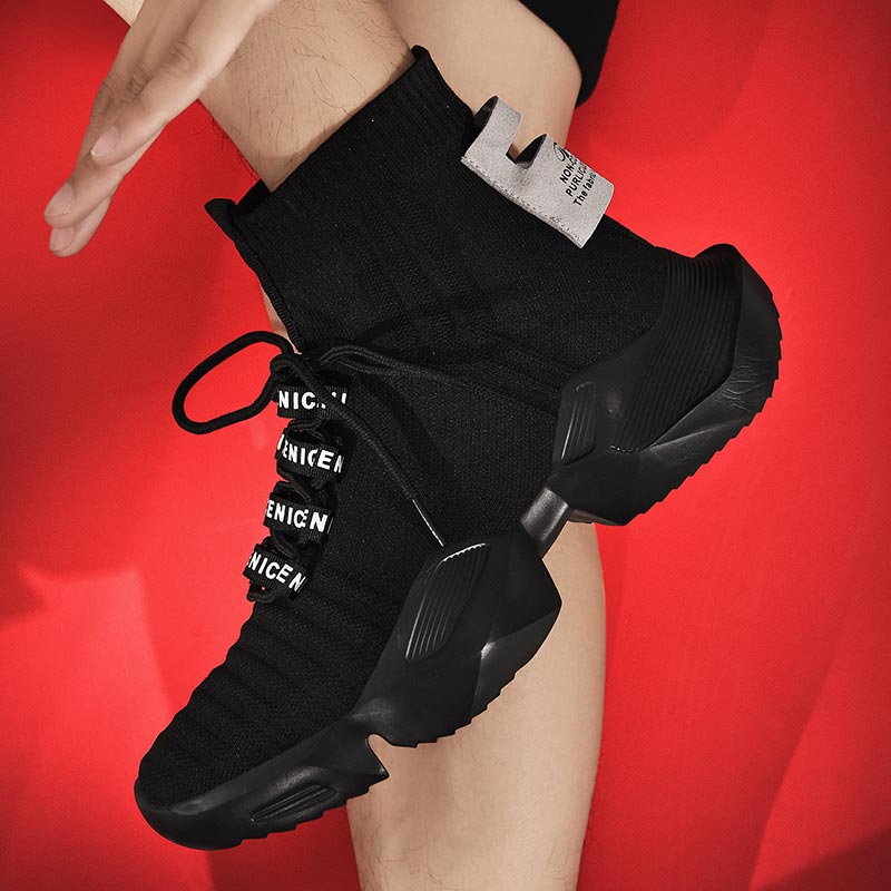 Streetwear Brand Japan - Plus Size Hightop High-soled Men Sport