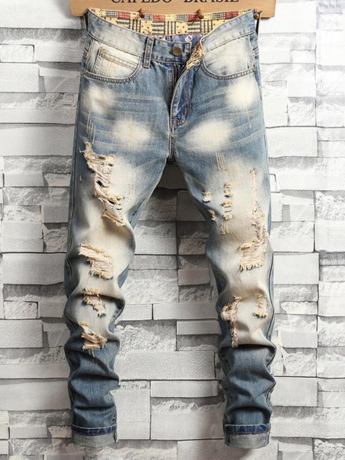 Retro Distressed Men's Jeans S – обзор и цена Streetwear Brand Stoned & Co