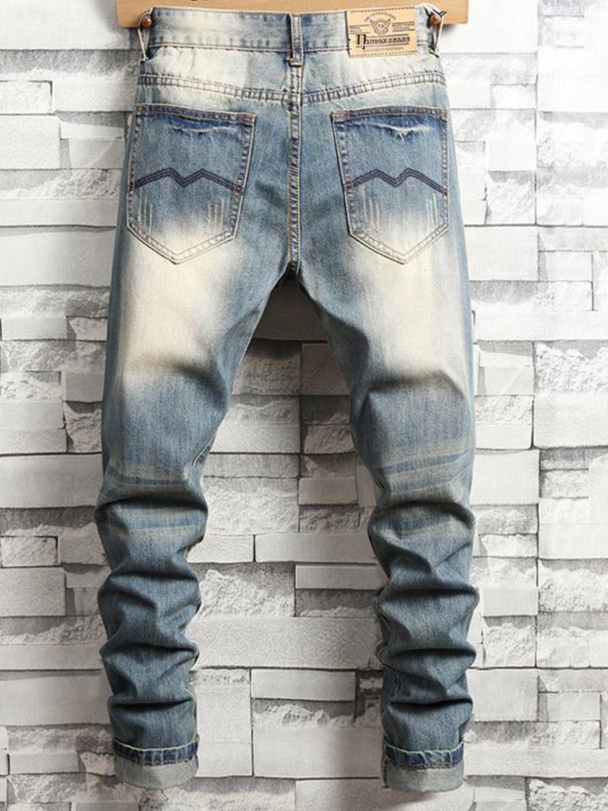 Retro Distressed Men's Jeans S – обзор и цена Streetwear Brand Stoned & Co