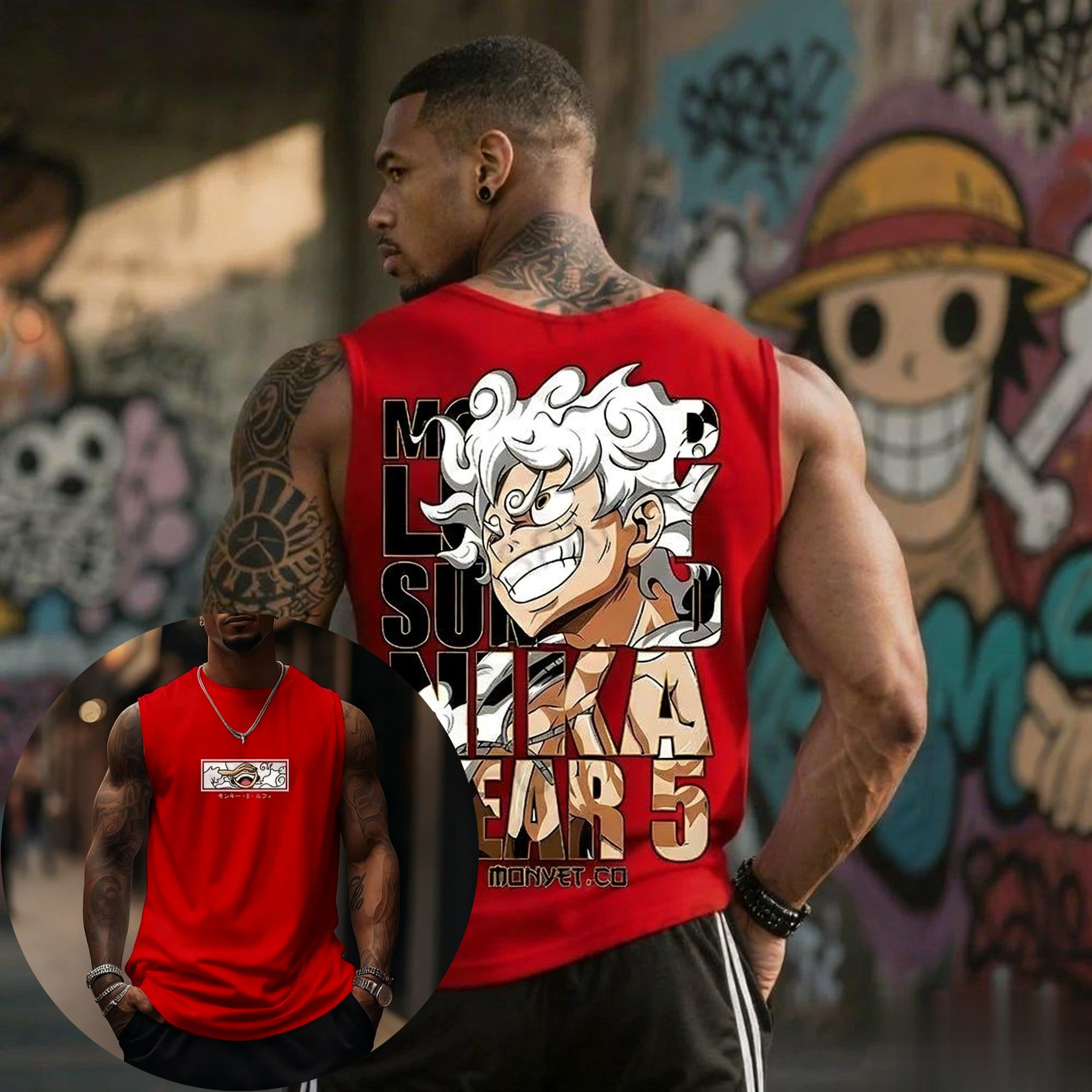 One Piece Luffy Gear 5 Tank To – обзор и цена Streetwear Brand Japan